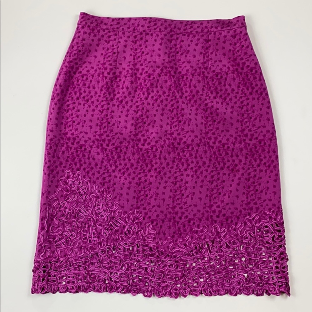 💕Vera Cristina silk skirt with peekaboo hemline